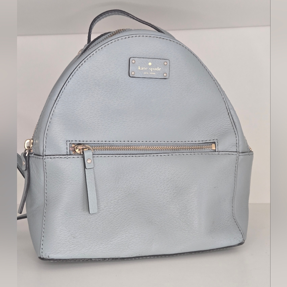 kate spade Light Blue Leather Mini Backpack